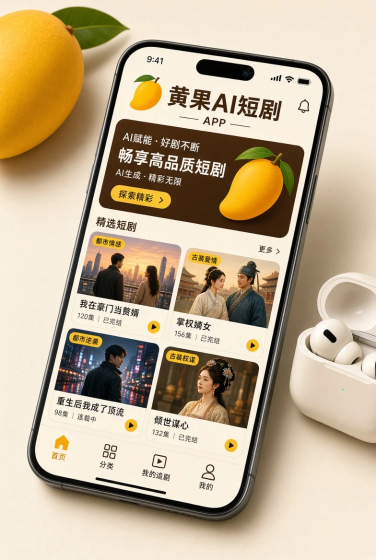 黄果短剧 - 热门爽剧随心看 Hero图